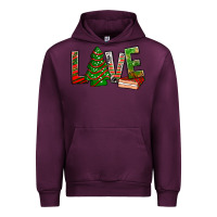 Mauve Wine Love Christmas tree cake Urban Hoodie - NancyCooperArtShop