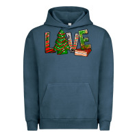 Pigment Midnight Navy Love Christmas tree cake Urban Hoodie - NancyCooperArtShop