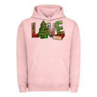 Pigment Salmon Love Christmas tree cake Urban Hoodie - NancyCooperArtShop