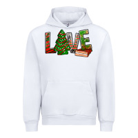 White Love Christmas tree cake Urban Hoodie - NancyCooperArtShop