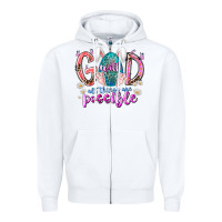 White with god all things are possible Zipper Hoodie - RacoonDesign