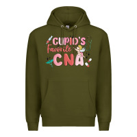 Army Green cupids favorite cna Premium Hoodie - MaliasSmallBusiness