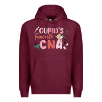 Burgundy cupids favorite cna Premium Hoodie - MaliasSmallBusiness