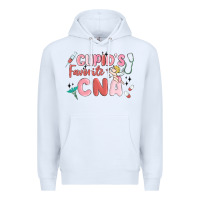 White cupids favorite cna Premium Hoodie - MaliasSmallBusiness
