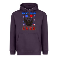 Plum best dad ever american flag Heavyweight Hoodie - Artiststas