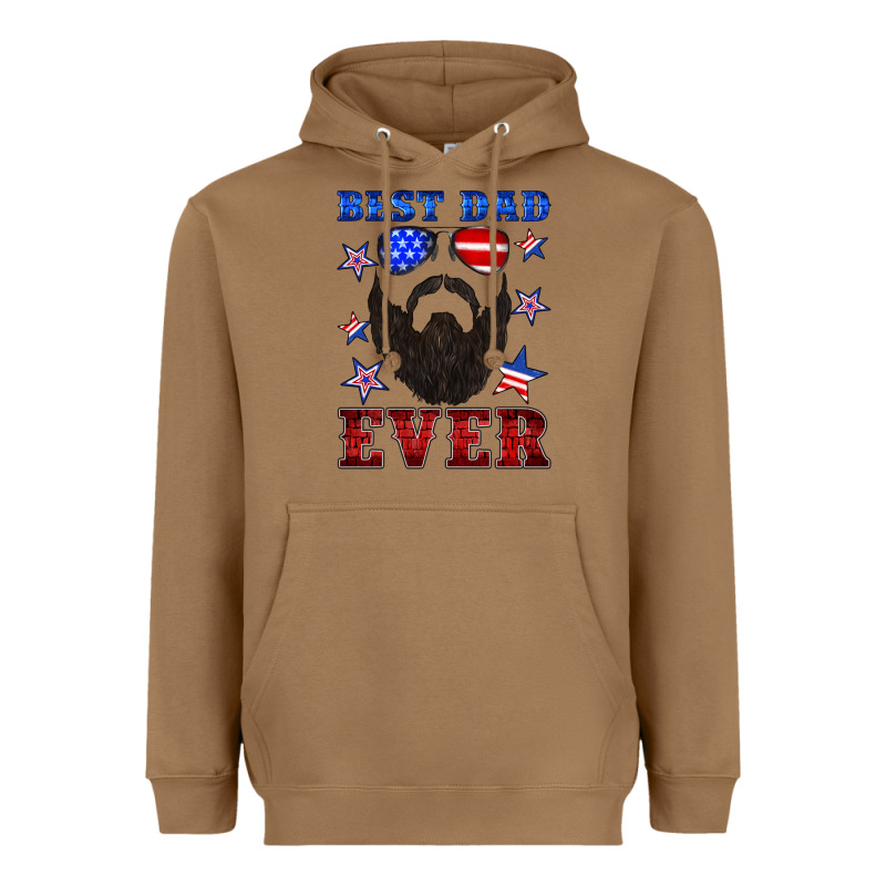 Best Dad Ever American Flag Heavyweight Hoodie by Artiststas | Teevron
