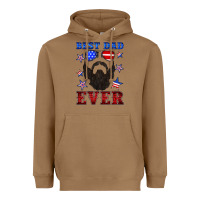 Toasted Coconut best dad ever american flag Heavyweight Hoodie - Artiststas