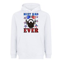 White best dad ever american flag Heavyweight Hoodie - Artiststas