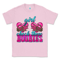 Bubblegum Pink Girl Check Those Boobies Classic Tee - texasbilliewilder