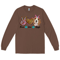Chestnut peace love beagle Long Sleeve Tee - RanaPortraitStore