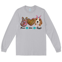 Moon Dust peace love beagle Long Sleeve Tee - RanaPortraitStore