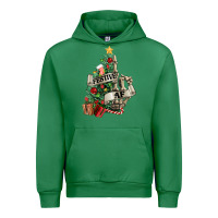 Emerald Festive af Christmas middle finger Urban Hoodie - NancyCooperArtShop