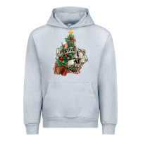 Heather Grey Festive af Christmas middle finger Urban Hoodie - NancyCooperArtShop