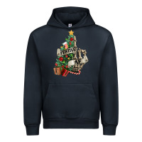 Navy Festive af Christmas middle finger Urban Hoodie - NancyCooperArtShop