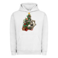 Pigment Lunar Rock Festive af Christmas middle finger Urban Hoodie - NancyCooperArtShop