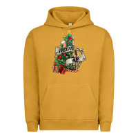 Pigment Peanut Butter Festive af Christmas middle finger Urban Hoodie - NancyCooperArtShop