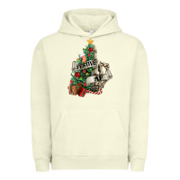 Pigment Pistachio Festive af Christmas middle finger Urban Hoodie - NancyCooperArtShop