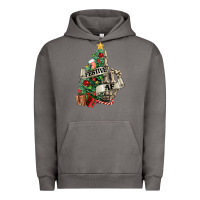 Pigment Tornado Festive af Christmas middle finger Urban Hoodie - NancyCooperArtShop