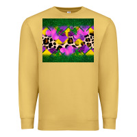 Antique Gold mardi gras Leopard and heart Premium Sweatshirt - AdoDesignShop