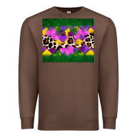 Chestnut mardi gras Leopard and heart Premium Sweatshirt - AdoDesignShop