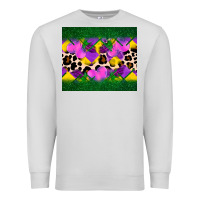 Dove Grey mardi gras Leopard and heart Premium Sweatshirt - AdoDesignShop