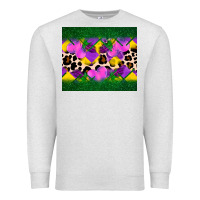 Oatmeal Heather mardi gras Leopard and heart Premium Sweatshirt - AdoDesignShop