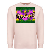 Pale Pink mardi gras Leopard and heart Premium Sweatshirt - AdoDesignShop
