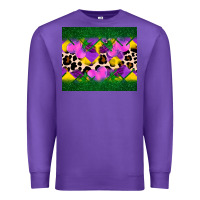 Purple mardi gras Leopard and heart Premium Sweatshirt - AdoDesignShop