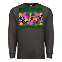 Smoke mardi gras Leopard and heart Premium Sweatshirt - AdoDesignShop