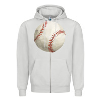 Dove Grey baseball fa element Zipper Hoodie - FaDigitalArtStudio