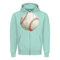 Seafoam baseball fa element Zipper Hoodie - FaDigitalArtStudio