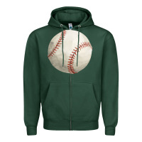 Sports Green baseball fa element Zipper Hoodie - FaDigitalArtStudio