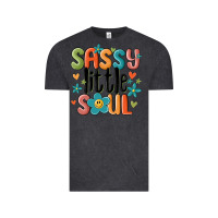 Vintage Black sassy little soul smiley Vintage Tee - MaliasSmallBusiness
