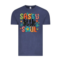 Vintage Denim sassy little soul smiley Vintage Tee - MaliasSmallBusiness