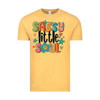 Vintage Mustard sassy little soul smiley Vintage Tee - MaliasSmallBusiness