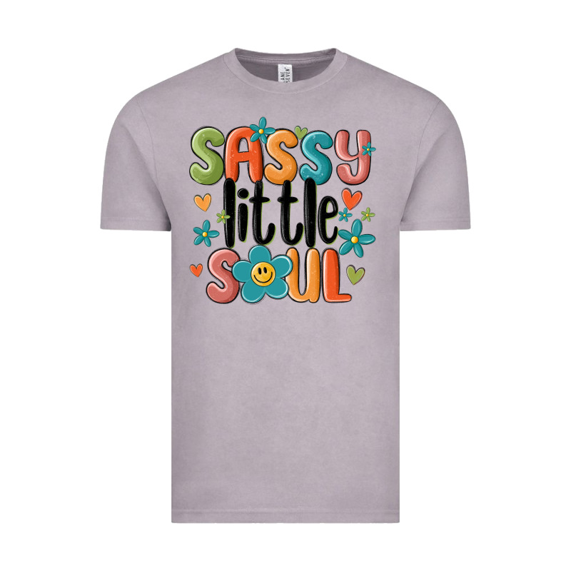Sassy Little Soul Smiley Vintage Tee by MaliasSmallBusiness | Teevron