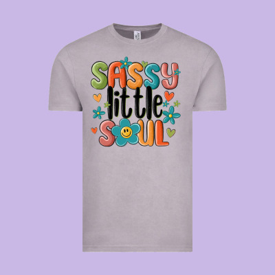 Vintage Tee sassy little soul smiley