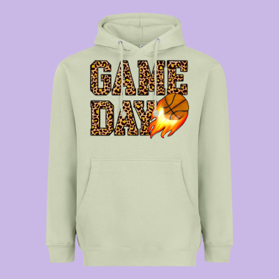 Game Day Basketball Heavyweight Hoodie Designed By Jahusdesignshop