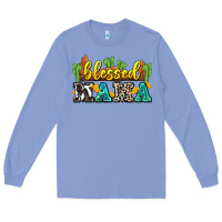 Colony Blue blessed mama Long Sleeve Tee - Zillion Design Studio