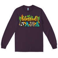Plum blessed mama Long Sleeve Tee - Zillion Design Studio