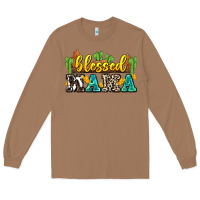 Toasted Coconut blessed mama Long Sleeve Tee - Zillion Design Studio