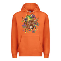 Carrot mardi gras cow Premium Hoodie - MaliasSmallBusiness