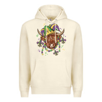 Sandshell mardi gras cow Premium Hoodie - MaliasSmallBusiness