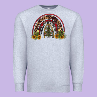 Rainbow Tree Premium Sweatshirt Designed By Adodesignshop