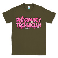 Army Green Breast Cancer Pharmacy Technician Classic Tee - texasbilliewilder