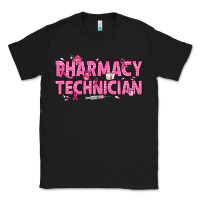 Black Breast Cancer Pharmacy Technician Classic Tee - texasbilliewilder