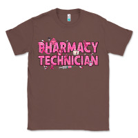 Chestnut Breast Cancer Pharmacy Technician Classic Tee - texasbilliewilder