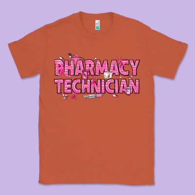Breast Cancer Pharmacy Technician Classic Tee Designed By Texasbilliewilder
