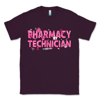 Plum Breast Cancer Pharmacy Technician Classic Tee - texasbilliewilder