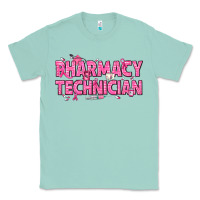 Seafoam Breast Cancer Pharmacy Technician Classic Tee - texasbilliewilder